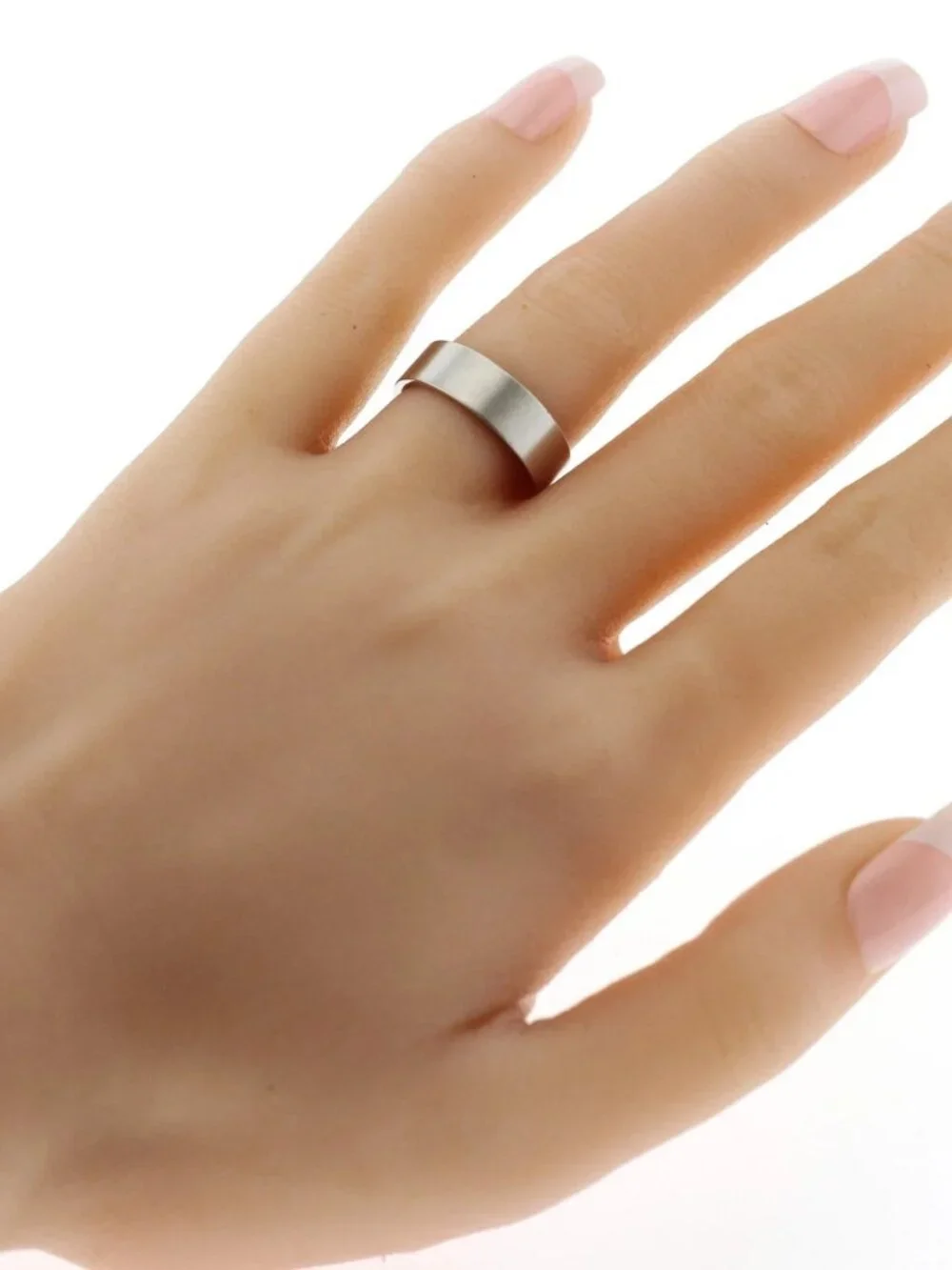 Au Tiffany & Co. 950 Platinum Flat 6 mm Wedding Band Ring Size 6.25
